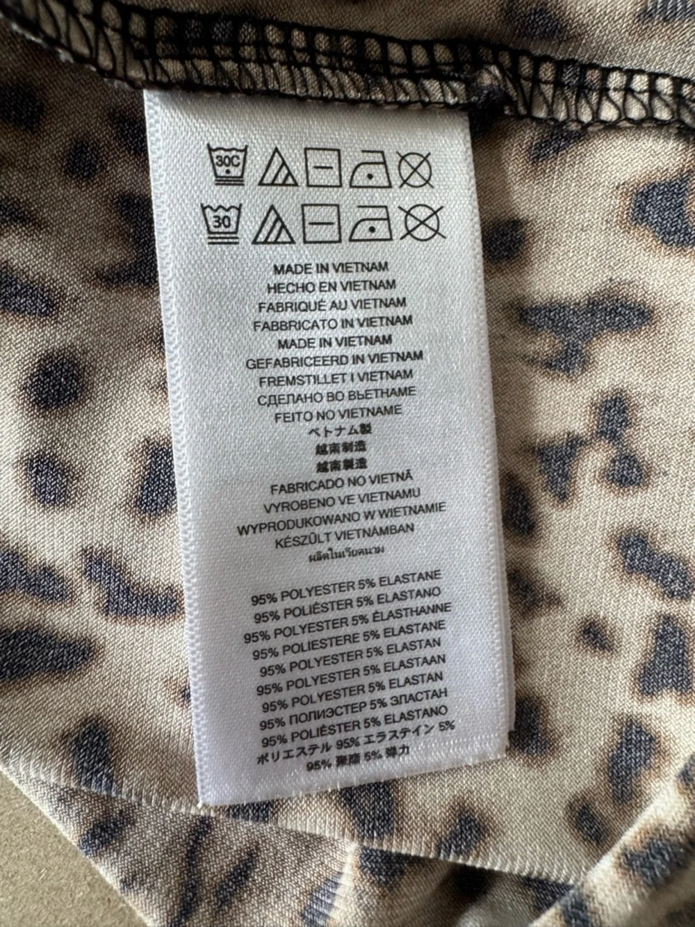 Michael Kors‎ Leopard Print Logo Plate Faux Wrap Dress